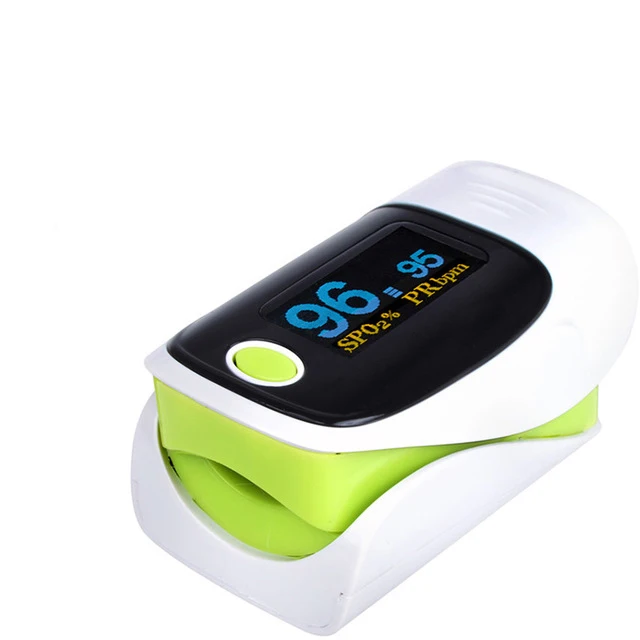 Цифровой оксиметр на палец SPO2 PR и цифровой наручный Монитор артериального давления Портативный Автоматический Сфигмоманометр измеритель артериального давления - Цвет: green Oximeter