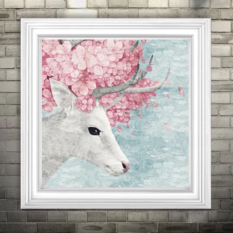 

Youran DIY Diamond Mosaic Deer Animal Pattern Full Round Rhinestone Embroidery Kit Abstract Painting For Home Decoration Gift