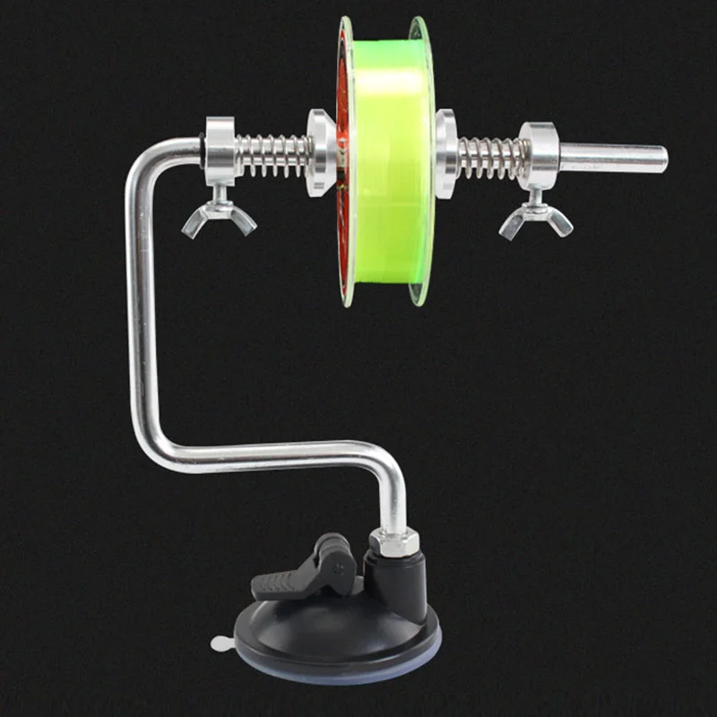 

Hot Fishing Line Winder Reel Aluminum Spool Spooler with Portable Holder for Fishing DO2