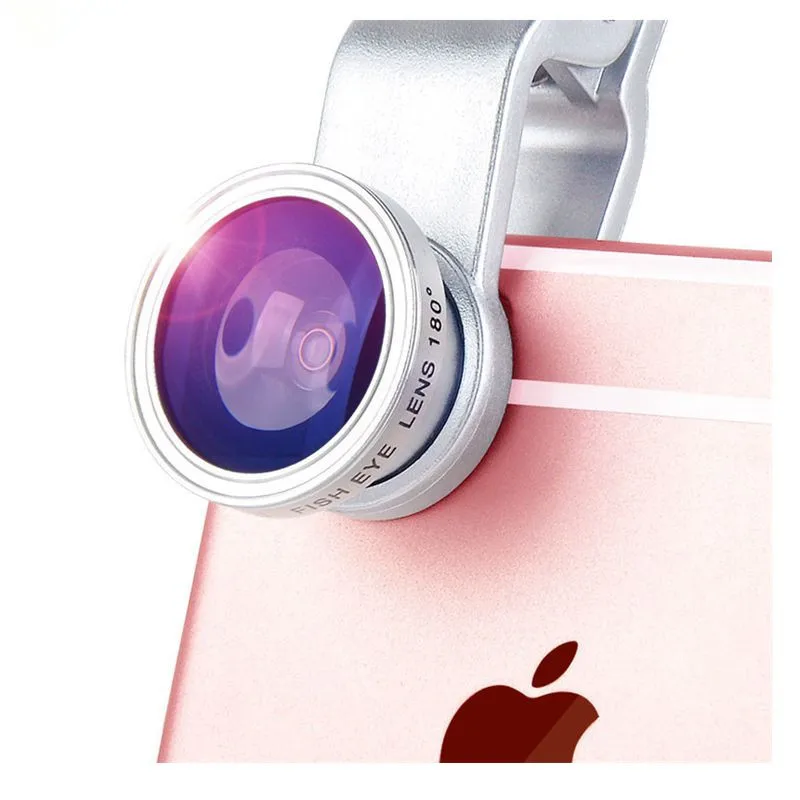 3 In 1 Mobile Phone Macro Fish Eye Lens Universal Wide Camera Lenses