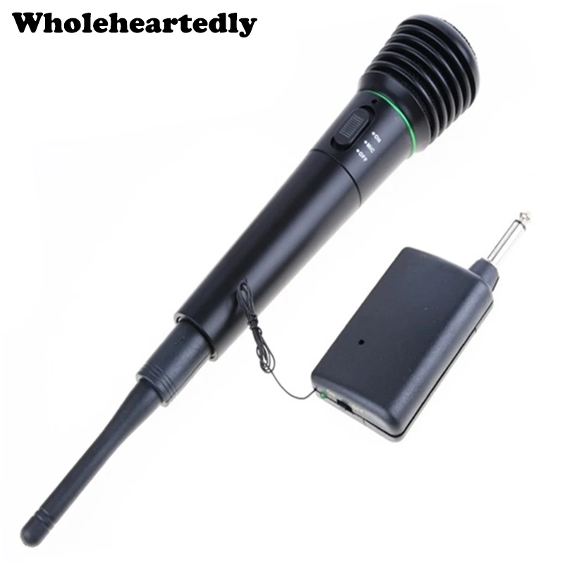 New 2in1 Wireless Microphone Wired Karaoke Music Mic Amplifier Handheld