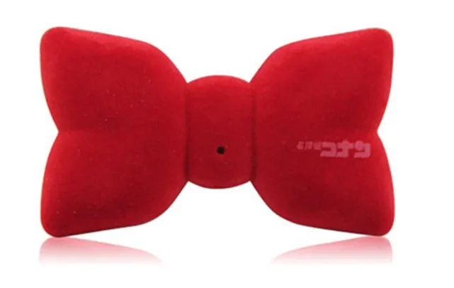 Мода Аниме Детектив Конан Косплэй реквизит Voice Changer галстук-бабочка переменная звук Галстуки для Детский подарок синий/красный - Цвет: red