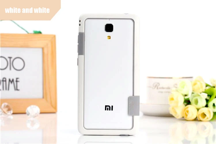 Чехол-бампер из ТПУ Для xiaomi mi4, Силиконовый противоударный чехол, двухцветная рамка, мягкая защитная рамка для xiaomi mi4