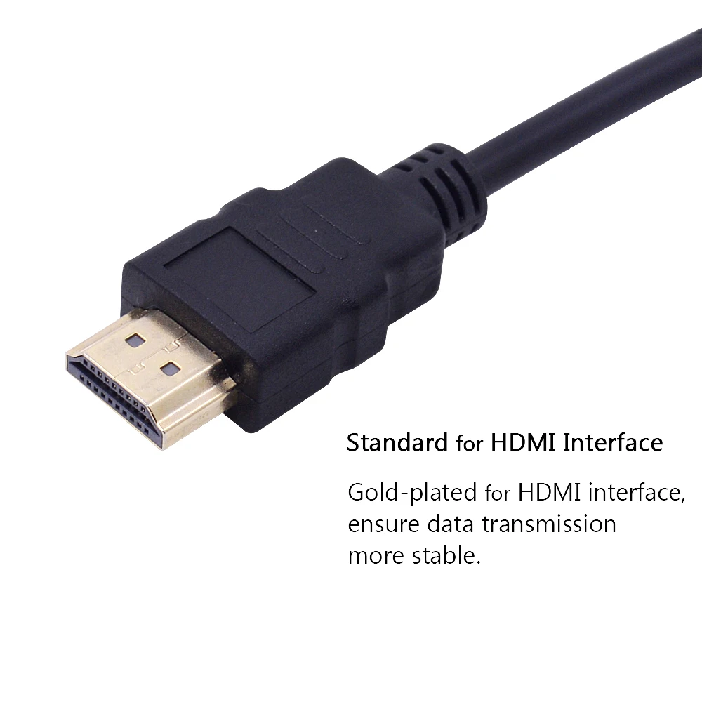 CHIPAL для HDMI в VGA конвертер адаптер HDMI2VGA адаптер кабель для ПК настольный компьютер ноутбук планшет Full HD 1080P HDTV монитор