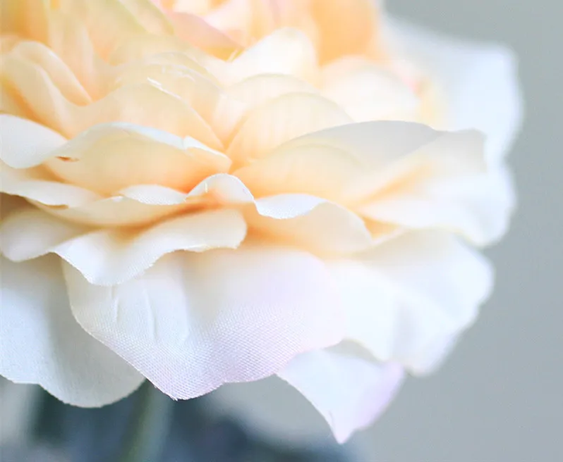 2 головки лотоса искусственный цветок шелк Роза Пион украшение дома DIY Свадьба Вечеринка Рождественский подарок цветок ветка Роза