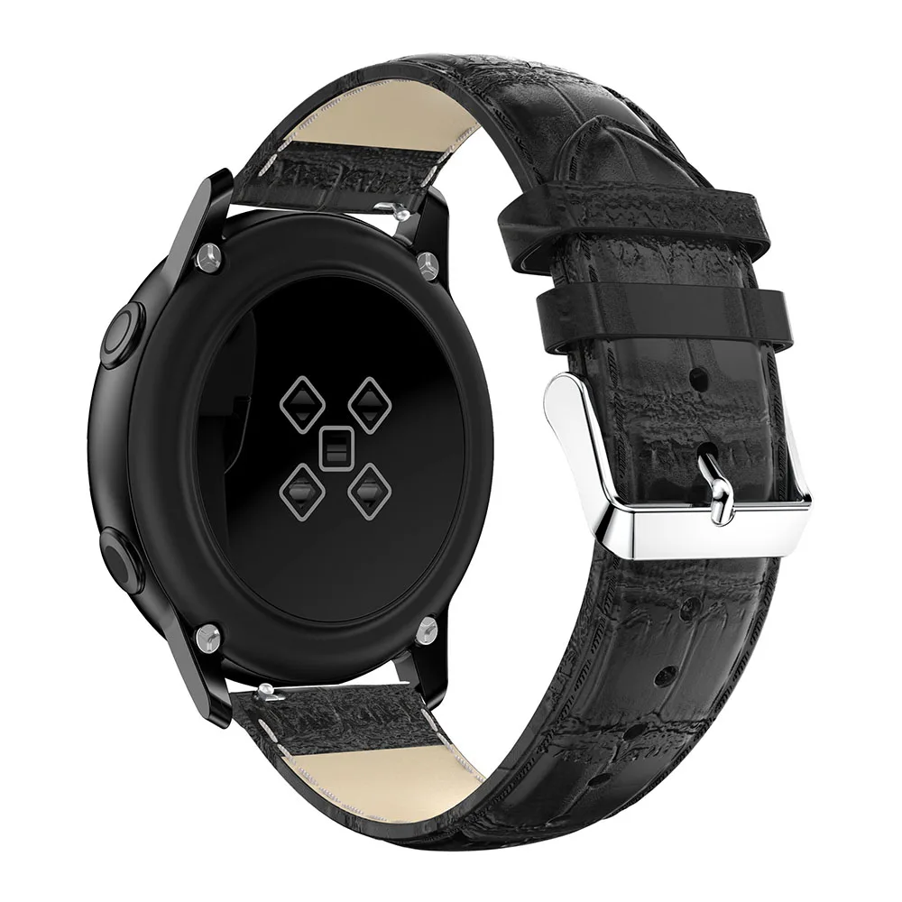 Ремешок из натуральной кожи с крокодиловым узором для Garmin Forerunner 645 / Vivomove HR