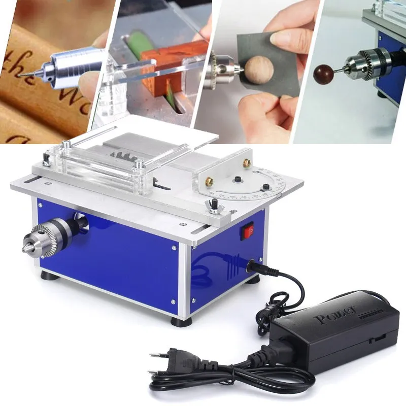 

Mini DIY Home Table Saw High Precision DC12-24V 8000RPM Model Saws Woodworking Power Tools Saw Cutting Polishing Carving Machine