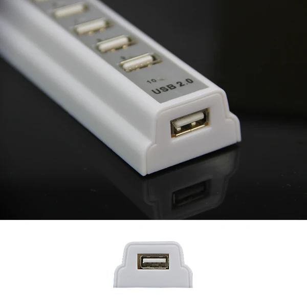 Dhl ИЛИ ems 50 штук горячий 10 порт USB 2,0 концентратор мульти Электрический штекер Тип
