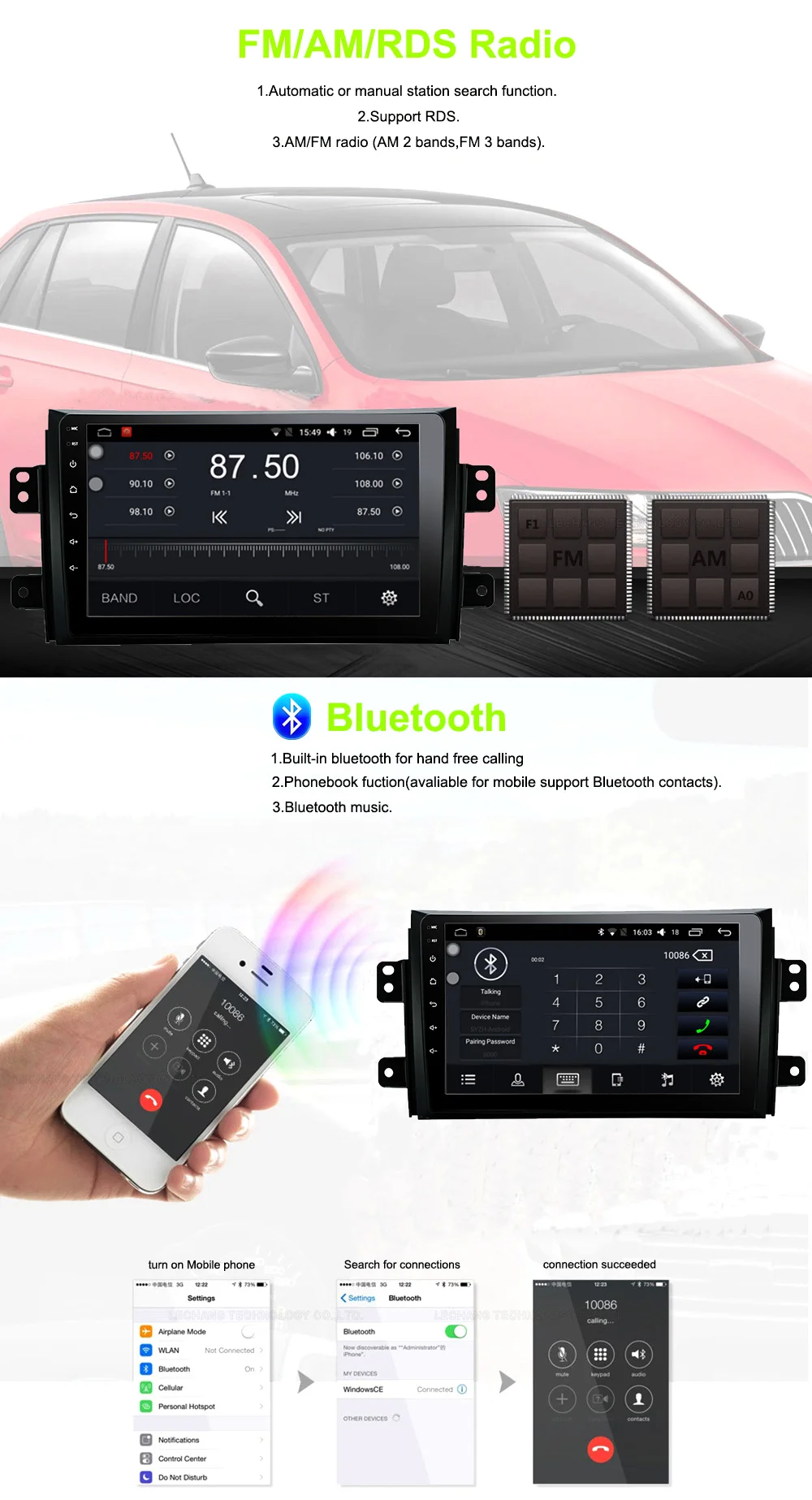ATY9071 Android 8.1 car dvd for Suzuki SX4 2006 2007 2008 2009 2010 2011 2012 2013 car radio navigation