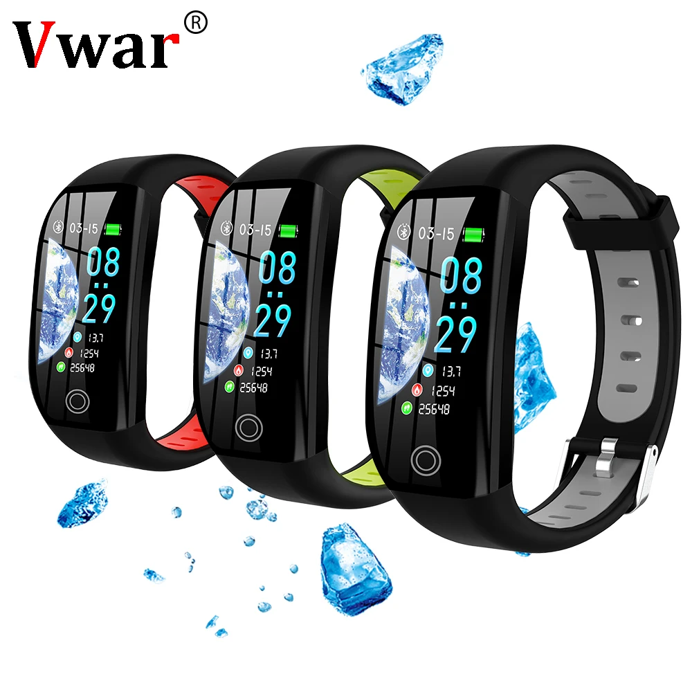 

Vwar AF9 IP68 Waterproof Smart Bracelet Heart Rate Monitoring Blood Pressure Smartband Fitness Tracker fit Watch Smart wristband