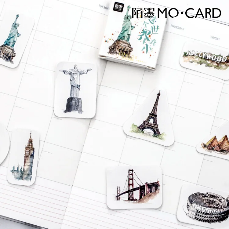 

Statue of Liberty World Travel Series Scrapbooking Decoration Sealing Paper Sticker DIY Stationery Stickers Post It