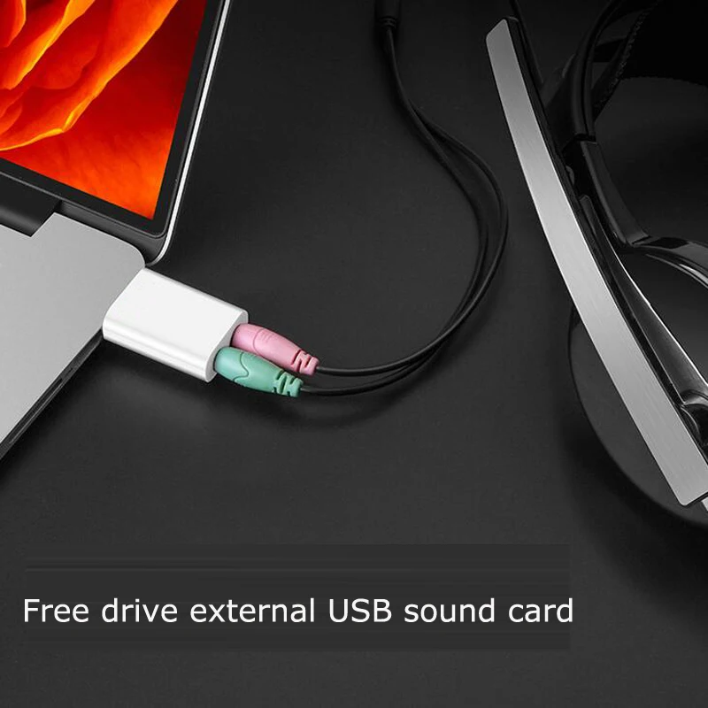 Внешний USB звуковая карта к разъему 3 5 мм адаптер для наушников аудио звук