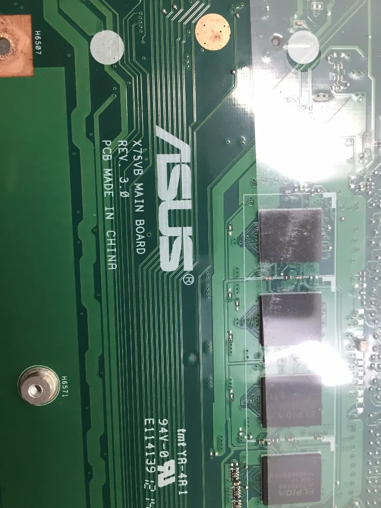 Шели X75VD X75VB для ASUS X75VD X75V X75VB X75VC материнская плата портативного компьютера с i3-2350u