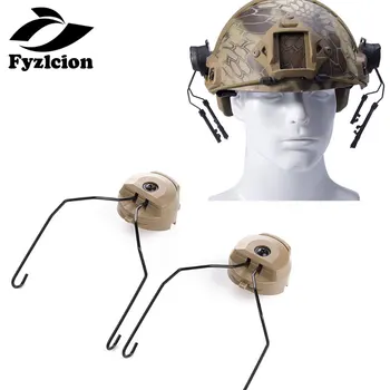 

Hunting FAST Helmet 2pcs FMA SET Peltor Comtac Headset Ops-Core Helmet ARC Rail Adapter Mount C1 C2 C4 Hunting Airsoft Paintba