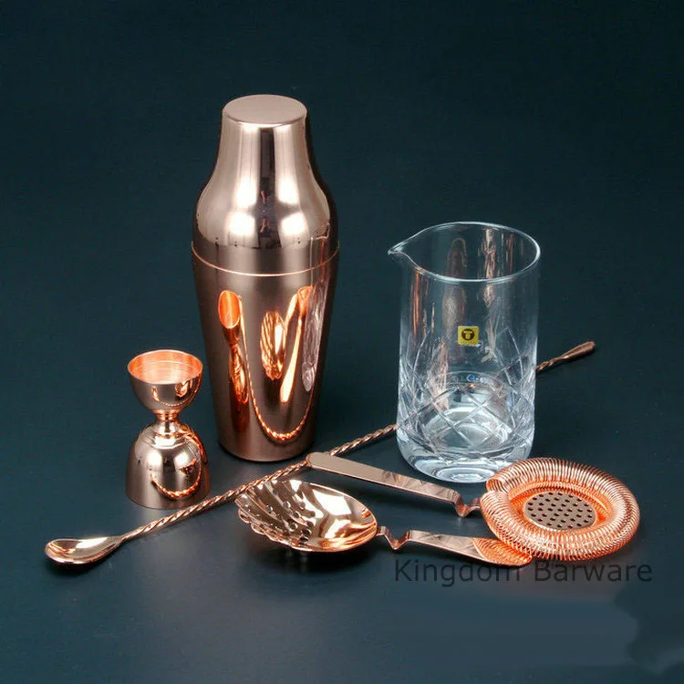 gold color french style cocktail shaker bartending tools bar sets 6 pieces including mixing glass gold color french style cocktail shaker bartending tools bar sets 6 pieces including mixing glass