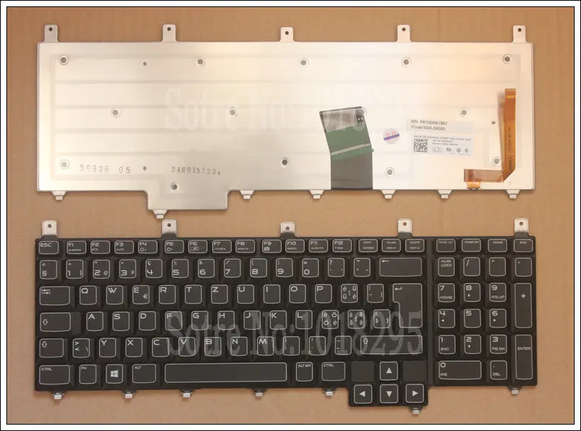 

NEW for Dell Alienware M17x-R4 M17X R4 black Backlit Swiss SW keyboard DP/N:0W0M92 NSK-D8G00 PK130MK1B07
