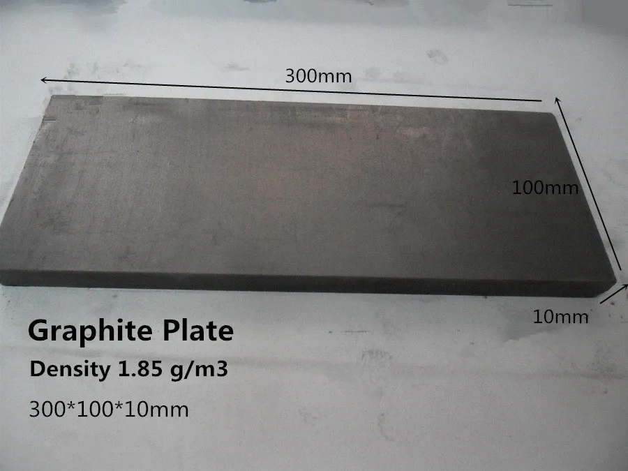 

300*100*10mm    Isomolded Graphite Plate    block blank  ,carbon Sheet  density 1.85g.cm3