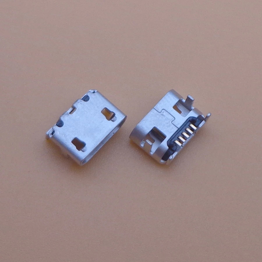

5-300pcs Micro mini USB Jack Charging port Socket connector 7.2 feet big horn 5 pin dock plug female replacement repair parts