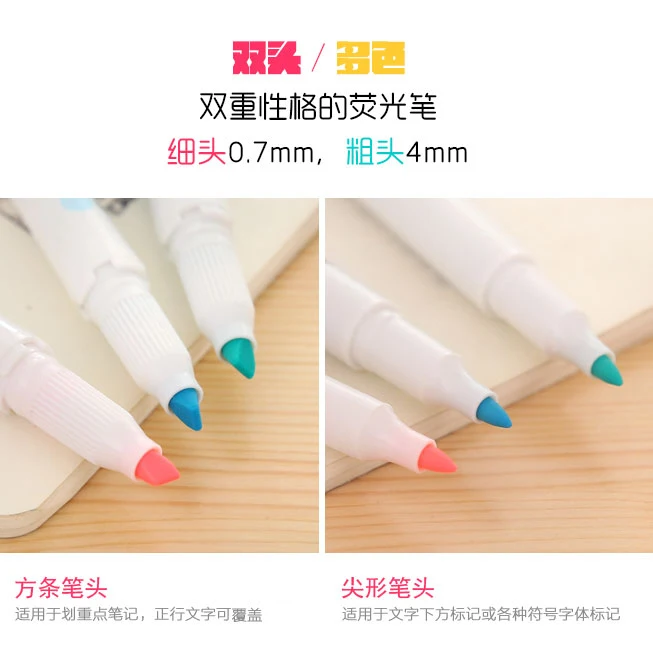 Японские канцелярские принадлежности Zebra Mildliner двухсторонний хайлайтер тонкий/Bold 20 цветов флуоресцентная ручка крюк ручка маркер, фломастер