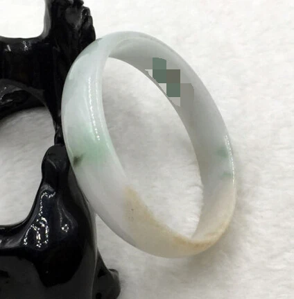 

free shipping 867 Certified Grade "A" Natural Green Jadeite Jade Gems Bangle Bracelet