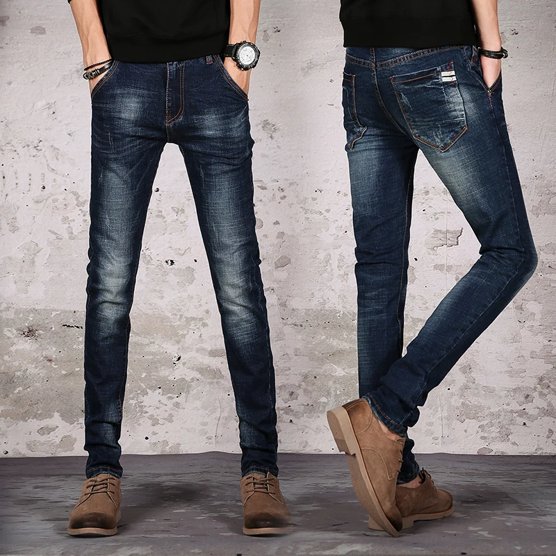Hot Sale Men's Business Classic Leisure Jeans Basic styles men Jeans Slim fit pants High Quality Plus Size 8035