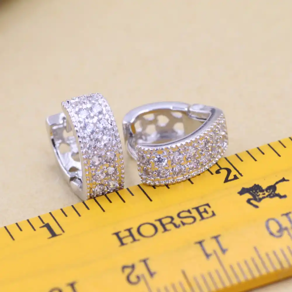 2017 Бесплатная доставка ювелирные изделия из стерлингового серебра 925 пробы двойная микроинкрустация циркония в форме сердца серебряные се...