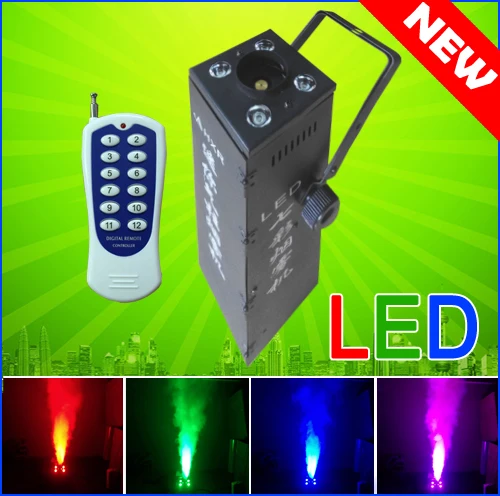 2016 NEW Arrivel Remote Control 1500W LED Fog Machine Vertical Smoke Effect Machine Professional Fogger Stage Effect Equipment