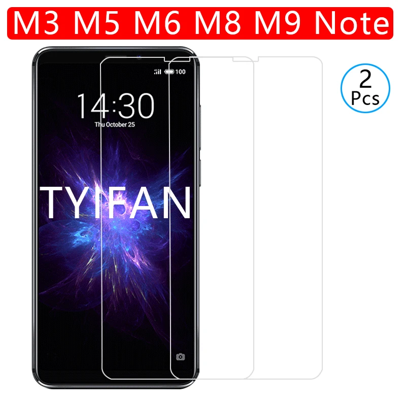 

2pcs tempered glass for meizu m3 m5 m6 m8 m9 note protective glas screen protector on maisie note m 3 5 6 8 9 not safety tremp
