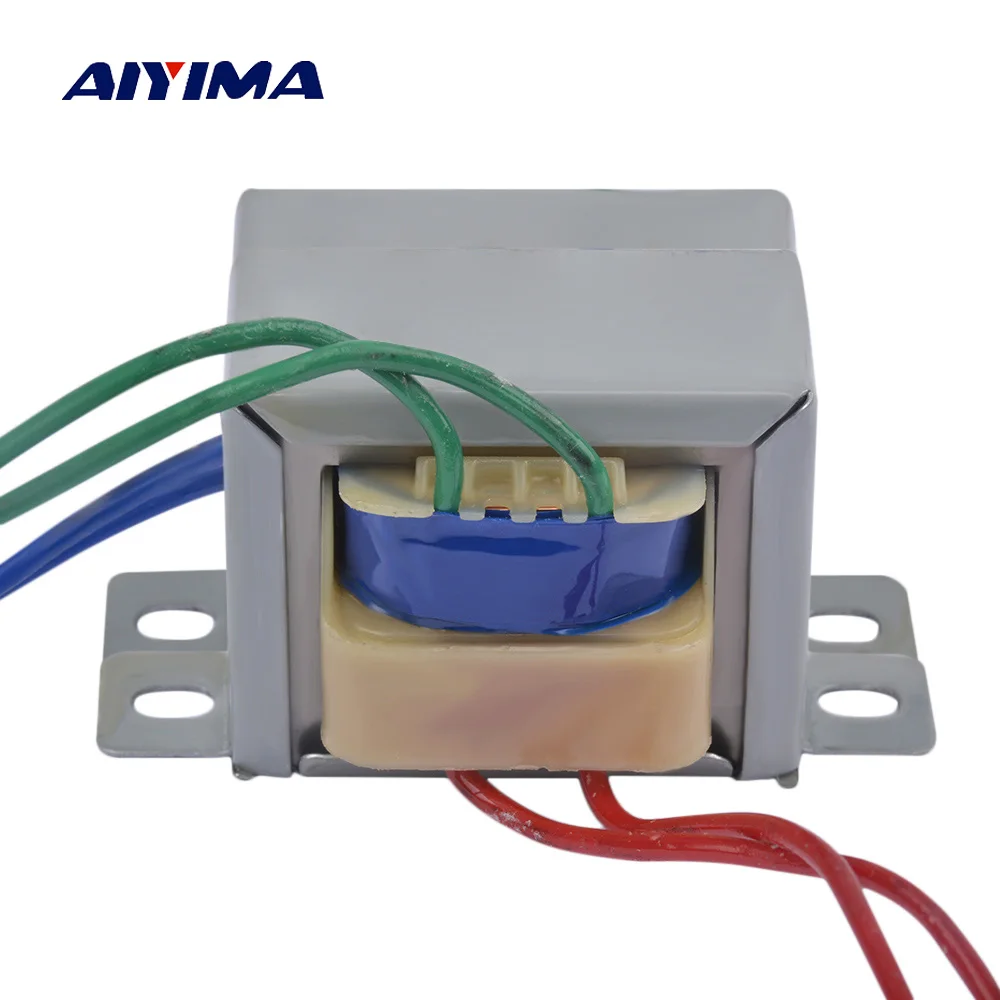 

AIYIMA 1Pc AC 220v To 12v Transformer Transformation EI8*14 5W 2 Sets Independent Double Isolation Secondary Voltage Converter