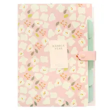 PPYY-skydue с цветочным принтом типа «гармошка» документ файл папку расширение органайзер для писем(розовый