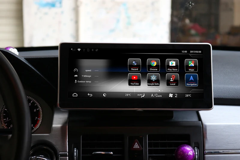 Best 4G RAM 64G ROM 10.25" Android display for Mercedes Benz GLK X204 2008 to 2012 GPS Navigation radio stereo dash multimedia player 6