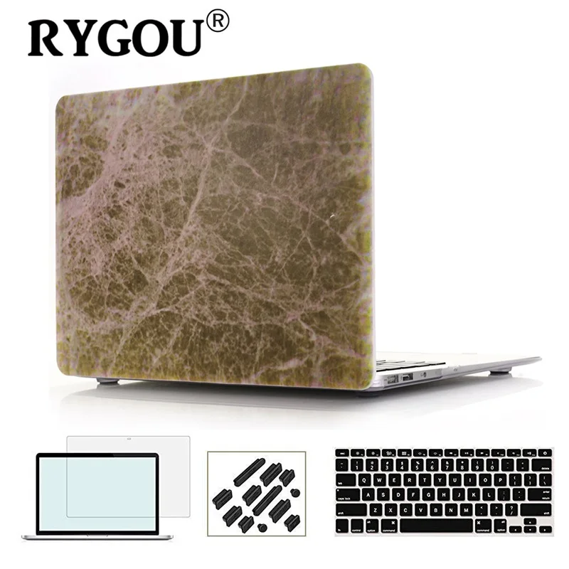 RYGOU чехол с мраморной текстурой для Apple Macbook Air Pro retina 11 12 13 15 дюймов для Mac book Pro 13 15 A1706 A1707 A1708 чехол - Цвет: DL-24