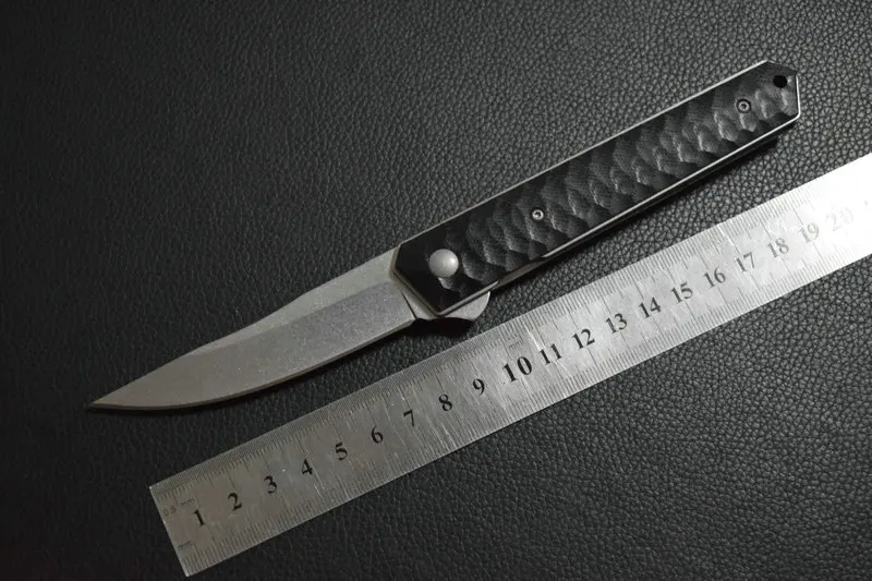 Trskt Kwaiken Флиппер карманный нож Темный G10 ручка 440C сталь EDC инструменты охотничьи походные ножи средство для выживания на открытом воздухе Прямая поставка