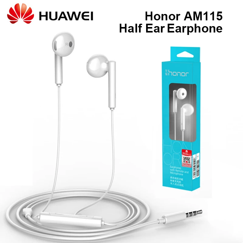 Huawei Honor AM 115 Earphone 3.5mm Wired Control Headset with Mic for P10 P9 P8 Mate9 8 Most of Android Samrtphones | Электроника
