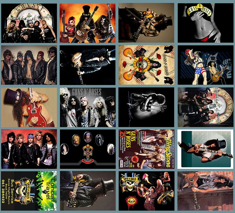 Lanchenyi ручная работа рок-группа Guns N' Roses Классическая серия стикер 20/шт ПВХ