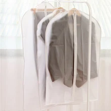 PEVA наполовину прозрачный без запаха моющийся пыле домашнее платье Одежда Костюм Обложка Для Хранения Чехол сумка протектор