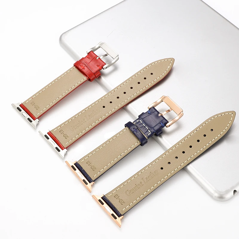 Ремешок для Apple Watch кожаный ремешок для iwatch Бабочка Пряжка браслет для Apple Watch 4 44 мм 38 мм 42 мм 40 мм ремешки