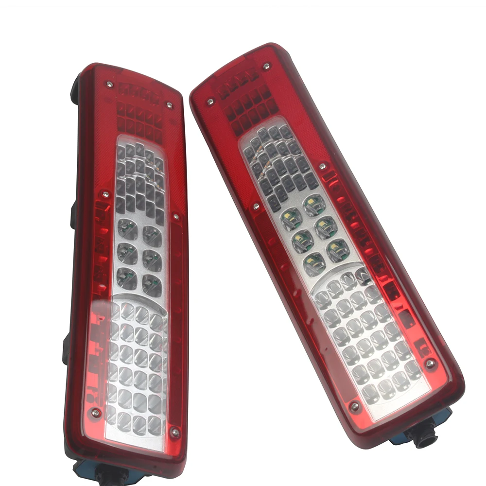 

1Pair 24V Car LED Rear Taillight Tail Lights Warning Lamp for Volvo FM460 Truck Trailer Without Buzzer