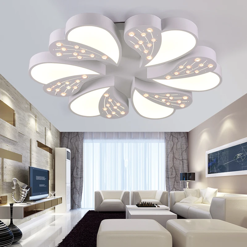

Main bedroom lamp romantic warm and creative led simple modern heart-shaped living room dining room lighting ZH FG113