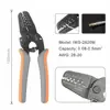 IWS-2820 Terminal Crimping Tools for JAM Molex Tyco JST Terminal and Connector 0.08-0.5mm²（28-20AWG）Mini Crimping pliers 6