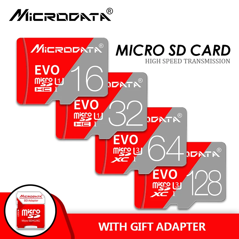 Карта Micro sd 256 ГБ 128 ГБ 64 ГБ карты памяти U3 MAX80M/S 32 ГБ Microsd карты флэш-памяти 16 ГБ картао де memoria Mini sd/tf