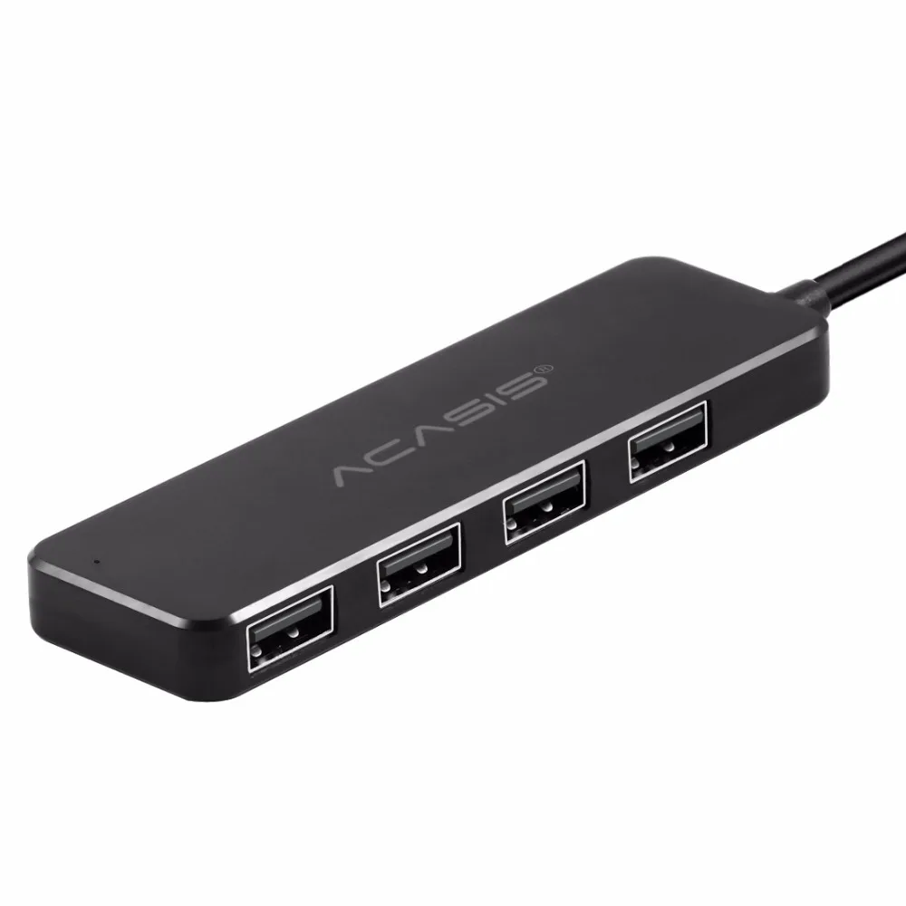 Acasis USB 2.0 3.0 Compact Portable High Speed HUB Support Multipe USB Decice Hub for PC Laptop 4 Ports Extension Adapter