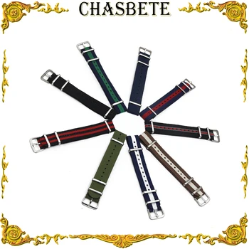 

18mm 20mm Nylon Watch Band for Ulysse Nardin Fabric Strap Wrist Loop Belt Bracelet Men Women Black Brown Grey Green Red + pin