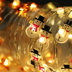 20 светодио дный Led Фея Снеговик Тыква медный провод батарея работает свет шнура 3 м светодио дный LED украшение для Рождество гирлянда новый