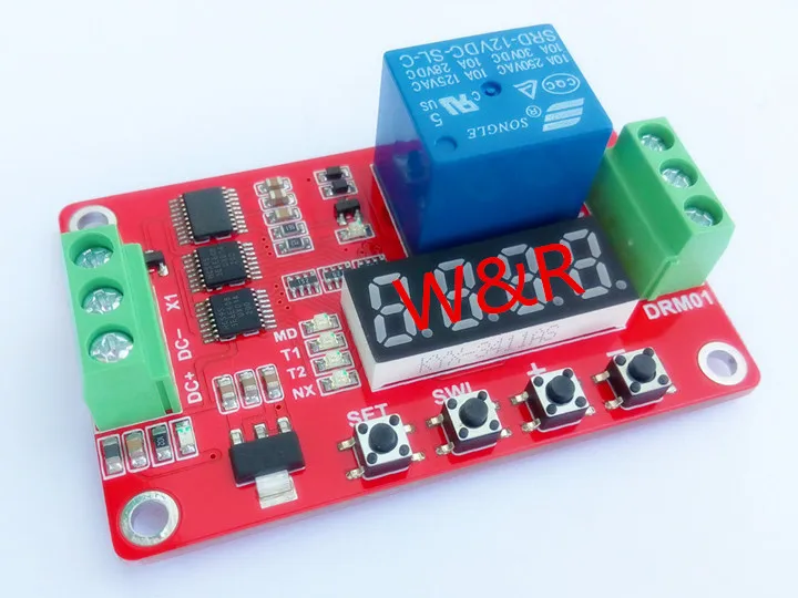 

DRM01/ all the way multi function relay module / delay / self lock / cycle / timing / time relay