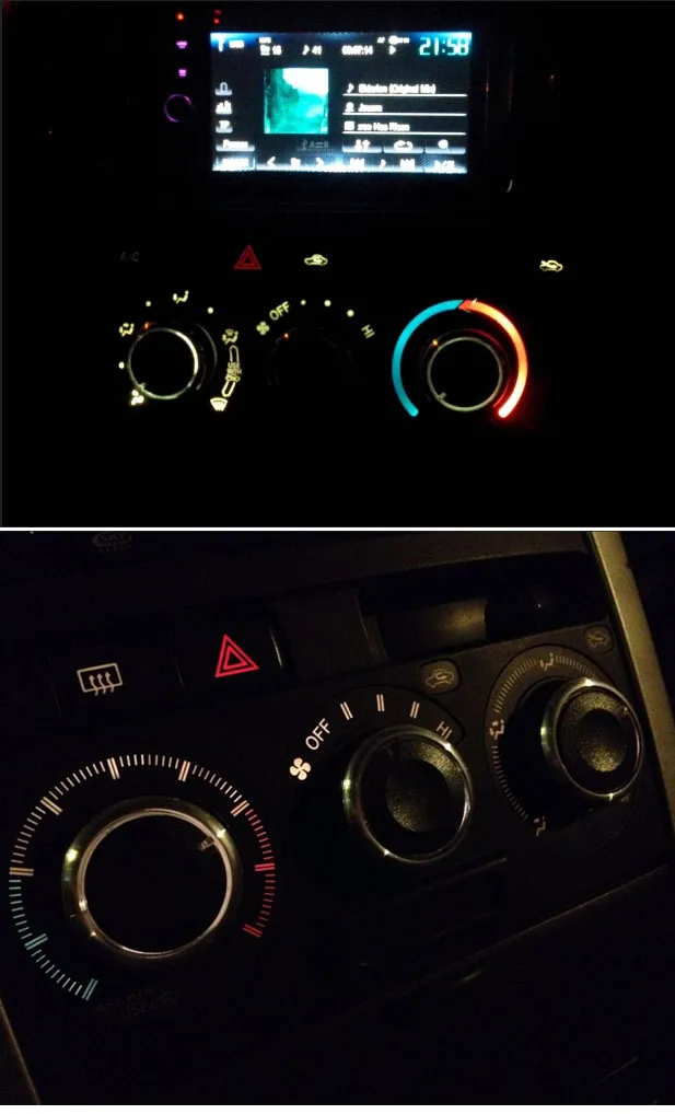 3 шт. алюминиевые переключатели, пригодные для Toyota funcargo нагреватель тепла, климат-контроль кнопки A/C Кондиционер Ручка крышка