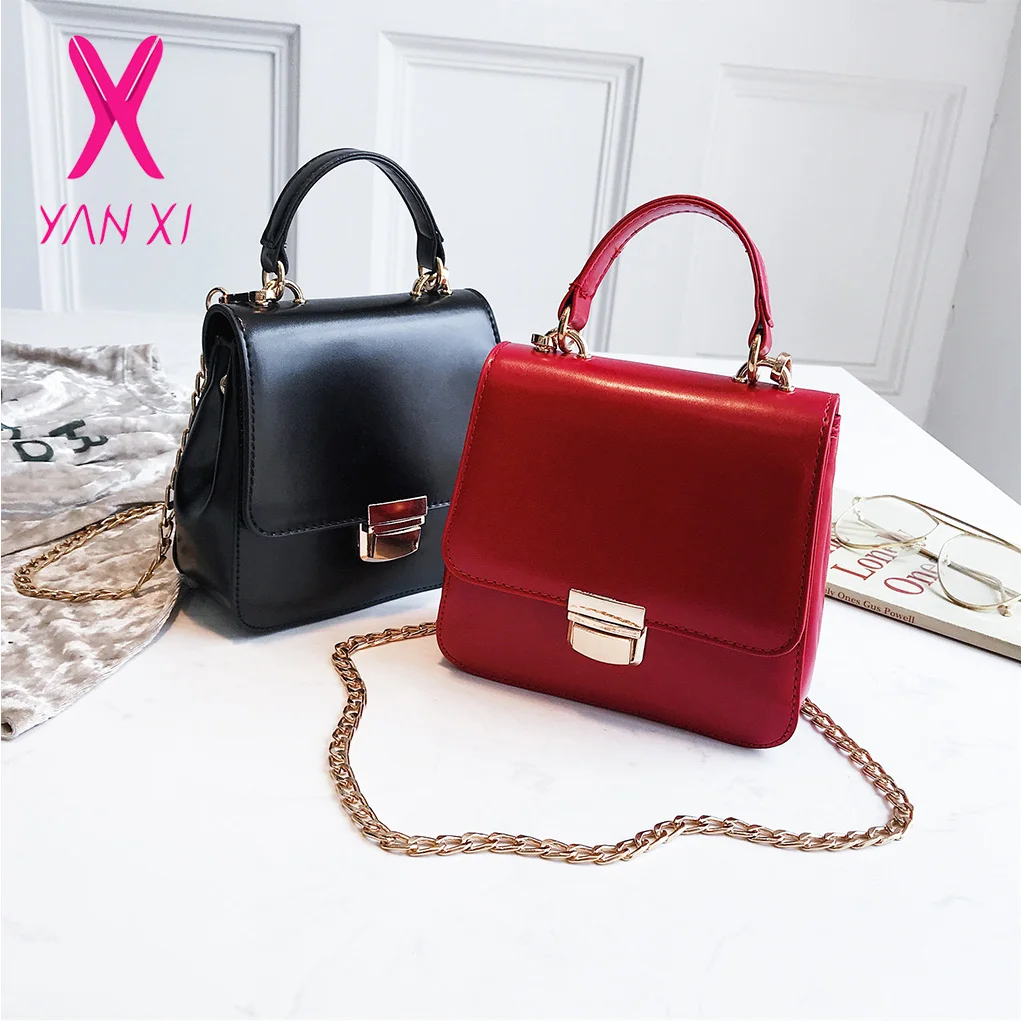 YANXI искусственная кожа модная мягкая силиконовая сумка мини-цепная сумка для девочек карамельный цвет сумка-мессенджер Модная женская сумочка с цепочками