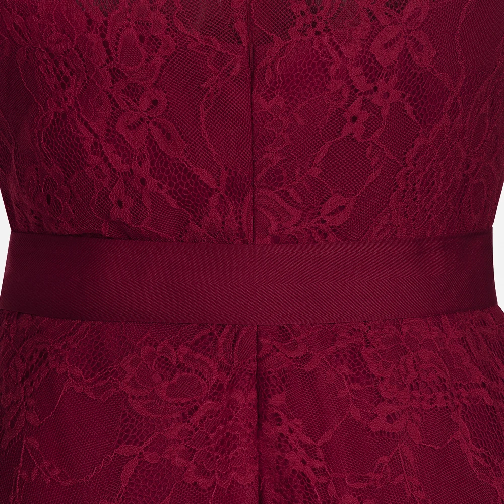 Vestidos coquetel vermelho sem manga, elegante vestido