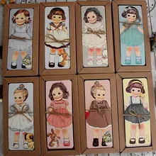 30 pcs/lot Alice Bookmark Paper Book European Retro Lovely girl Bookmark