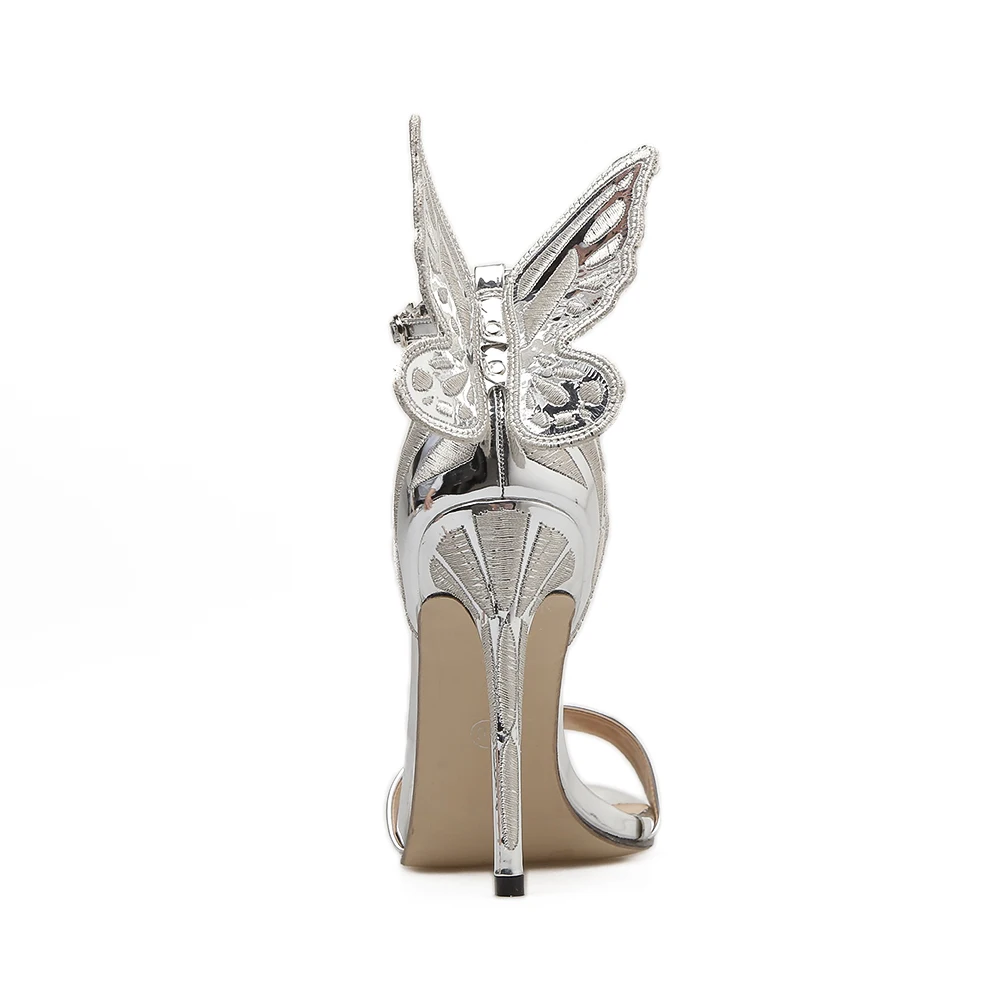 DongCiTaCi Women Pumps High Heels Sandals Shoes Woman Fashion Dreamy Butterfly Wedding Party Dress Ankle Strap Stilettos shoes DongCiTaCi Women Pumps High Heels Sandals Shoes Woman Fashion Dreamy Butterfly Wedding Party Dress Ankle Strap Stilettos shoes